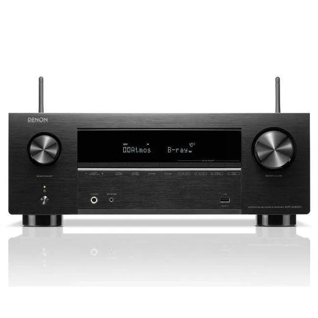 Denon AVR-X2800H, 7.2ch, WiFi, Blutooth, 8K, 3D Audio, Dolby Atmos and DTS:X AV Receiver with HEOS® Built-in