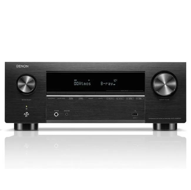 Denon AVR-X3800H 9.4-channel home theatre receiver with Dolby Atmos®, Bluetooth®, Apple AirPlay® 2, and Amazon Alexa compatibility