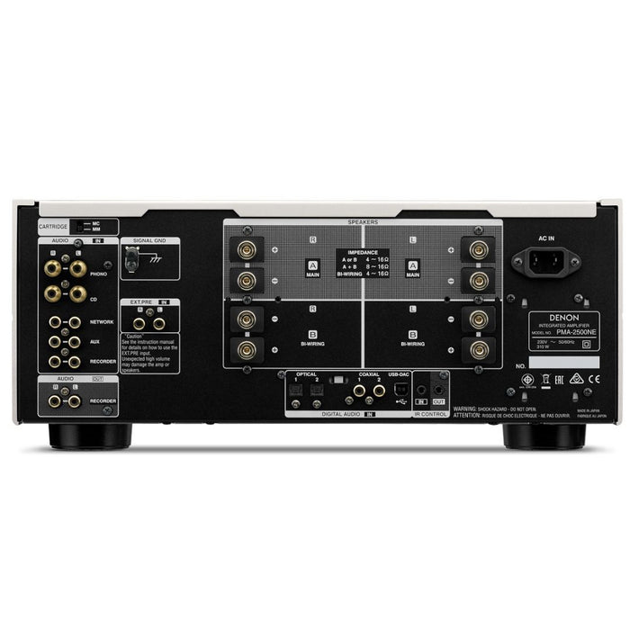 Denon PMA-2500NE – 2x 160W Reference Integrated Amplifier – Silver